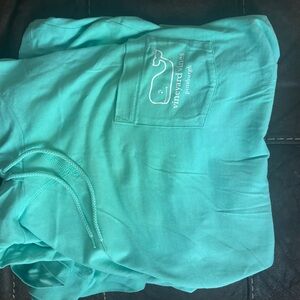 Vineyard Vines Aqua Pullover hooded shirt